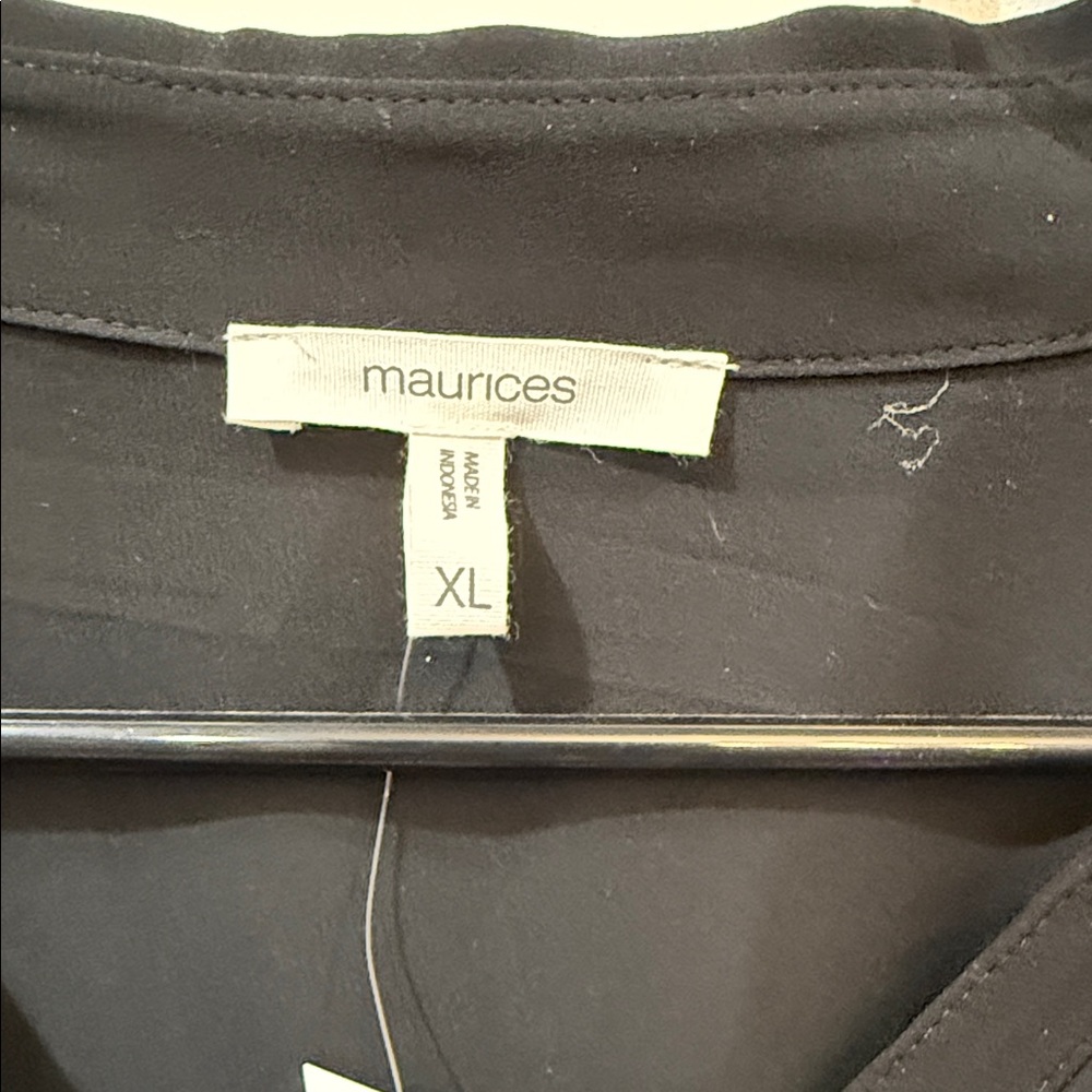 Maurices Black Button-Down Shirt - Picture 2 of 5